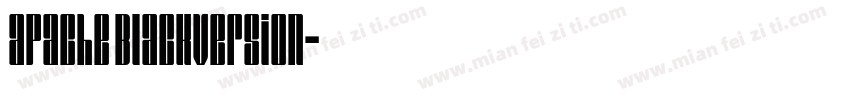 apache BlackVersion字体转换